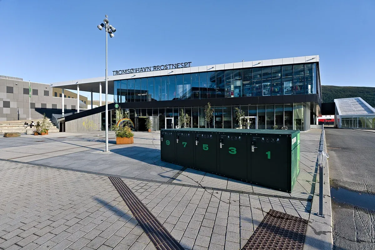 The Prostneset terminal in Tromsø, where the bus leaves for reindeer sledding and Sami culture tours
